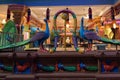 Hindu Temple and religious statues inside the Batu Caves temple  Malaysia. Royalty Free Stock Photo