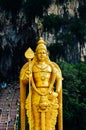 The Batu Caves Lord Murugan Statue and entrance near Kuala Lumpur Malaysia Royalty Free Stock Photo