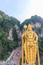 The Batu Caves Lord Murugan Statue, Kuala lumpur, Malaysia. Royalty Free Stock Photo