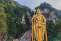 The Batu Caves Lord Murugan Statue, Kuala lumpur, Malaysia. Royalty Free Stock Photo