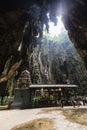 Batu Caves, Malaysia, December 15 2017: Temple in the middle of Batu Cave Royalty Free Stock Photo