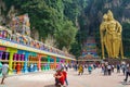 New looks of Batu Caves, guarded by a monumental statue of Hindu
