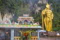 Batu caves, Malaysia - 2014: people visiting sacred hindu shrine Batu caves on outskirts of Kuala Lumpur, Malaysia Royalty Free Stock Photo