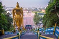 Batu Caves statue and entrance near Kuala Lumpur, Malaysia Royalty Free Stock Photo