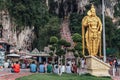 Batu Caves statue and entrance near Kuala Lumpur, Malaysia. Royalty Free Stock Photo