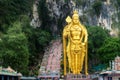 Batu Caves statue and entrance near Kuala Lumpur, Malaysia. Asia Royalty Free Stock Photo