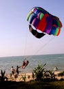 Batu Ferringhi, Malaysia: Paragliders on Beach