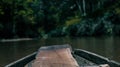 BatuFishermen look for fish along the river using traditional boats. Royalty Free Stock Photo