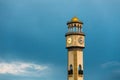 Batumi, Adjara, Georgia. Close Up Of Chacha Tower On Blue Evening Royalty Free Stock Photo