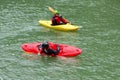 BATUMI, ADJARA, GEORGIA - SEPTEMBER 9, 2017: Kayak training at Georgia