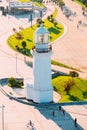 Batumi, Adjara, Georgia. View Of Old Pitsunda Lighthouse In Miracle Park.