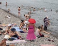 Batumi Beach on the Black Sea in Georgia