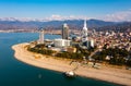 Batumi, Georgia - April 04, 2021: Skyline of Batumi. Capital of Adjara, Georgia