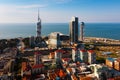 Batumi, Georgia - April 04, 2021: Skyline of Batumi. Capital of Adjara, Georgia