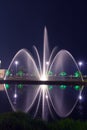 Light and music fountain. Capital of Adjara - Batumi at night Royalty Free Stock Photo