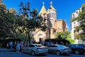 BATUMI, GEORGIA - JULY 01, 2023: View of the Church of Holy Christ the Savior. This is a church of the Armenian Apostolic Church