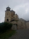 Batumi, Georgia - June 26 2018: Holy Trinity Monastery under construction Royalty Free Stock Photo