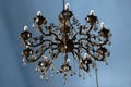 BATUMI, GEORGIA - JUNE 28, 2023: Vintage chandelier as part of the interior of the Batumi Synagogue Royalty Free Stock Photo