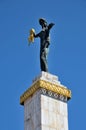 The Medea Golden Fleece Statue rises to the sky Europe Square Batumi Georgia