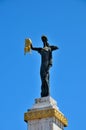 The Medea Golden Fleece Statue rises to the sky Europe Square Batumi Georgia