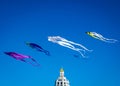 Batumi, Georgia - September 30, 2019. Kite festival in sunny day.