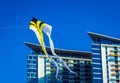 Batumi, Georgia - September 30, 2019. Kite festival in sunny day.