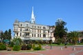 Stylish modern building on European Square in the center of Batumi