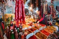 Batumi, Georgia. Suspended Bunches Of Dried Fruit And Diversity Of Churchkhela, Traditional Georgian Candle Shaped Candy