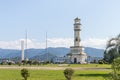 Batumi Lighthouse stands on the embankment of Batumi city - the capital of Adjara in Georgia