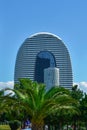 Batumi Marriott Hotel & Residences. This multi-purpose building is located next to the Black Sea Royalty Free Stock Photo