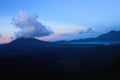 Batur mountaint and lake Royalty Free Stock Photo