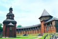 Baturyn Citadel. Ancient Slavonic architecture of fortress Royalty Free Stock Photo