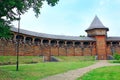 Baturyn Citadel. Ancient Slavonic architecture of fortress Royalty Free Stock Photo