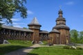 Ancient Slavonic architecture of Baturyn fortress in hetman capital, Ukraine Royalty Free Stock Photo