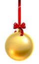 Bauble Christmas Ball Glass Ornament Gold