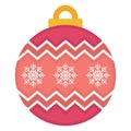 bauble, christmas decoration Color Vector icon which can be easily modified or edit Royalty Free Stock Photo