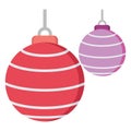 Bauble Color Vector icon which can be easily modified or edit Royalty Free Stock Photo