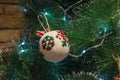 Bauble decoration hanging on Christams tree