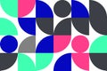 Bauhaus abstract geometrick pattern background. Modern Art pattern. Abstract vector pattern design for web banners Royalty Free Stock Photo