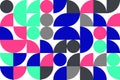 Bauhaus abstract geometrick pattern background. Modern Art pattern. Abstract vector pattern design for web banners Royalty Free Stock Photo