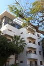 Bauhaus architecture building at Rothschild Boulevard in Tel Aviv, Israel