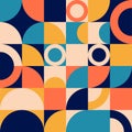 Bauhaus Colorful Design For Pattern. Vector Illustration