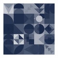 Bauhaus Geometric pattern design. Royalty Free Stock Photo