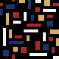 Bauhaus Revival geometrics black pattern