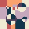Bauhaus vector background. Royalty Free Stock Photo