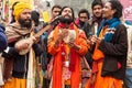 Baul performance in Poush Mela Royalty Free Stock Photo