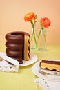 Baumkuchen, a traditional layer cake Royalty Free Stock Photo