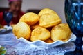 baursak traditional fried dough food of the Turkic peoples Royalty Free Stock Photo