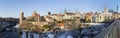 Bautzen germany high definition panorama in winter Royalty Free Stock Photo