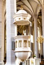 Elegant Pulpit in St. Peter Cathedral, Bautzen, Germany Royalty Free Stock Photo